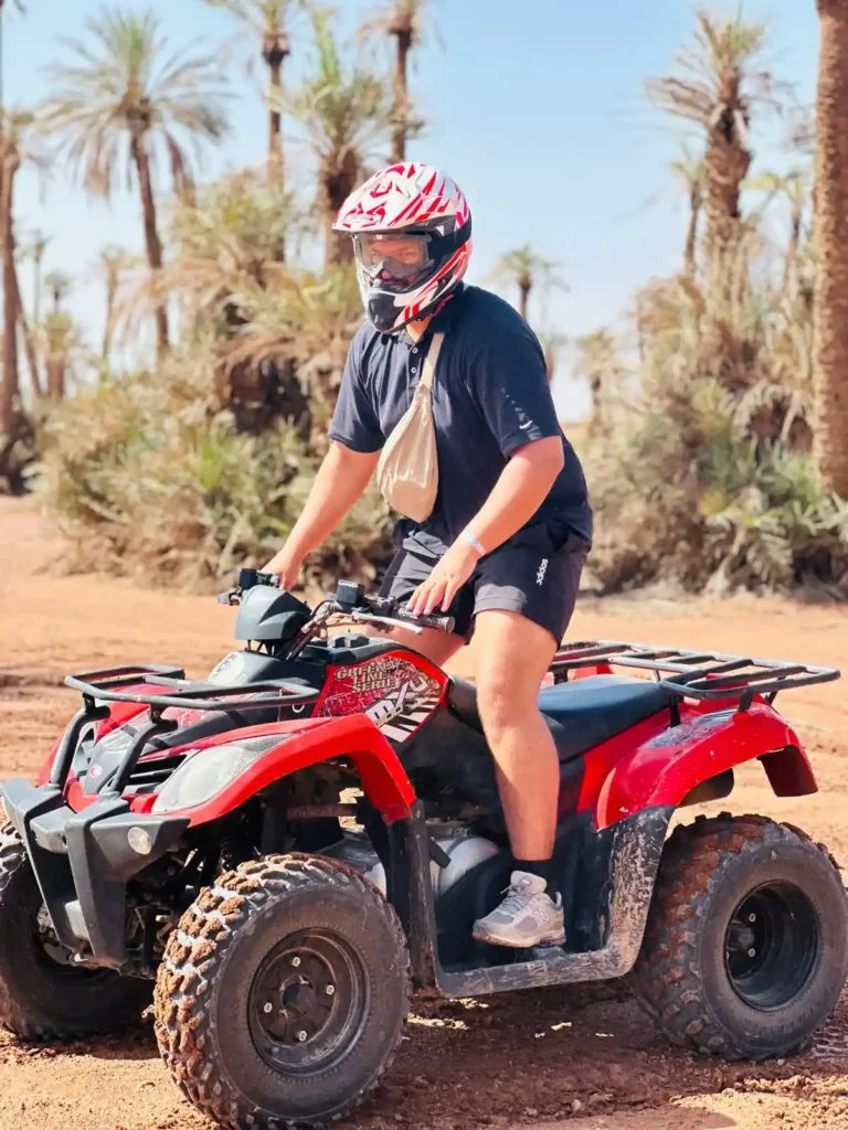 Golden hour desert ride