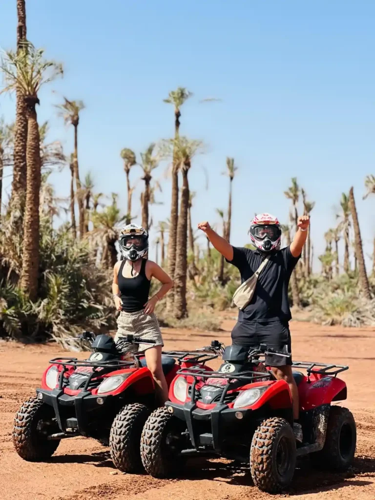 Guest enjoying Palm Quad experience