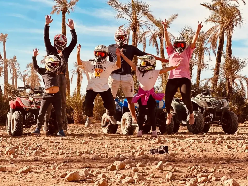 Quad in Marrakech palm grove
